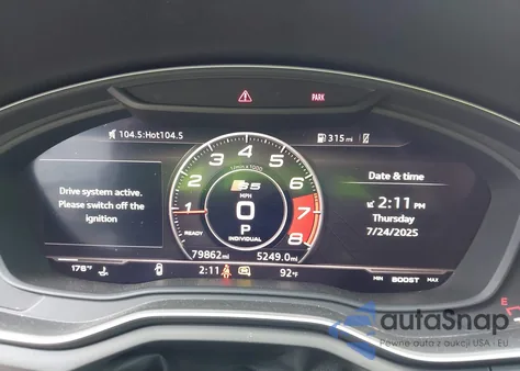 2018 Audi S5 3.0T Premium Plus z USA, uszkodzony, nr VIN WAU24GF50JN009209